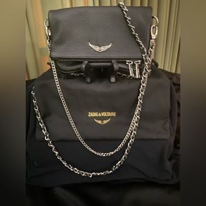 ZADIG & VOLTAIRE Rock Nano Leather Clutch with Original Dust Bag. Never Used…